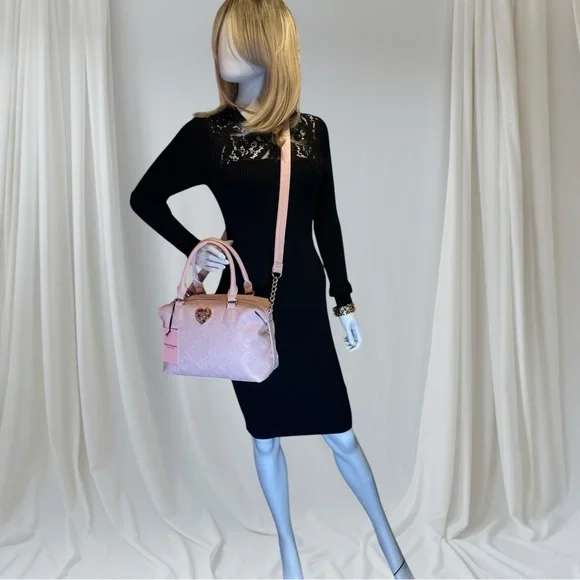 Juicy Couture Pink Satchel with Embossed Design and Gold Hardware - Picture 10 of 10